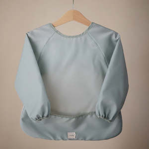 Mushie Long Sleeve Bib - Roman Green