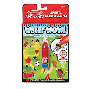 Melissa & Doug - Water Wow Reusable Colouring Book - Sports