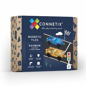 Connetix Tiles - 2 Piece Rainbow Car Pack