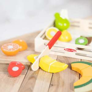 Melissa & Doug Wooden Cutting Fruit Play Food