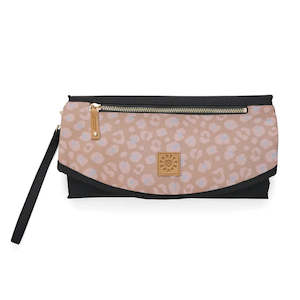 Pretty Brave 'The Roundabout' Change Mat / Clutch - Rose Leopard