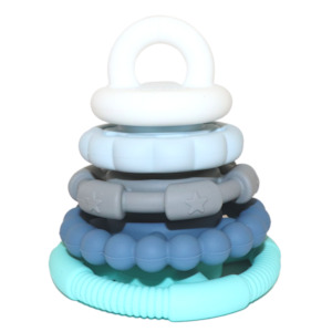 JellyStone Rainbow Stacker Teether & Toy - Ocean