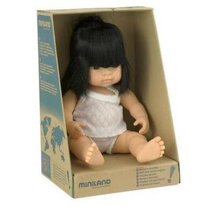 Miniland Anatomically Correct Baby Doll - 38cm Asian Girl