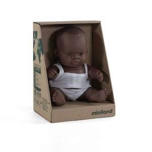 Miniland Anatomically Correct Baby Doll -21cm - African Boy