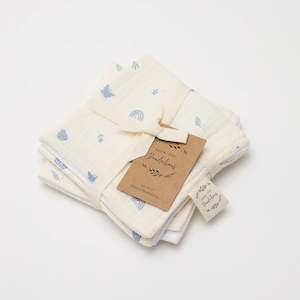 Over the Dandelions Muslin Washcloths Set of 2 - Enchanted Garden