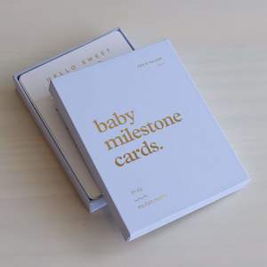 Store-based retail: Fox & Fallow - Baby Milestone Cards - Powder Blue