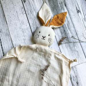 Store-based retail: Over the Dandelions Bunny Lovey - Milk with Saffron Ears