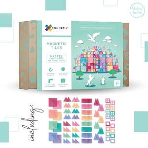 Connetix Tiles - 120 Piece Pastel Creative Pack