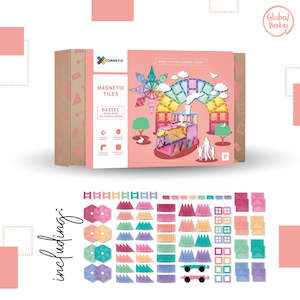 Connetix Tiles - 202 Piece Pastel Mega Pack