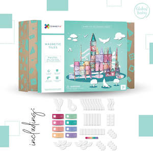 Store-based retail: Connetix Tiles - 106 Piece Pastel Ball Run Pack