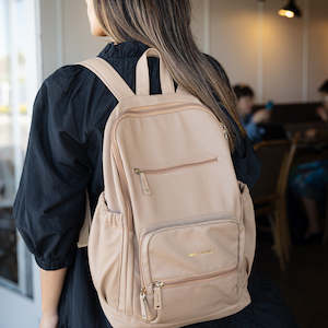 Store-based retail: Pretty Brave - Chloe Backpack - Natural Pebble