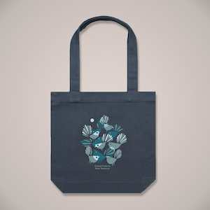 Blue Fantail Tote Bag