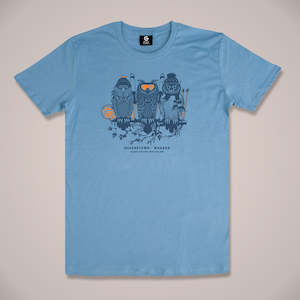 Clothing: 3 Wise Ski Owls Mens T-Shirt