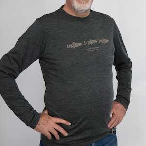 Clothing: Fish Long Sleeve Mens Merino T-Shirt