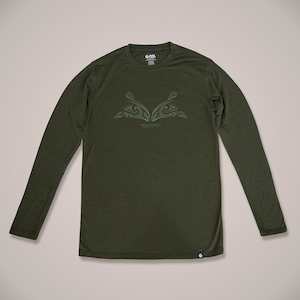 Maui Dolphin Long Sleeve Mens Merino