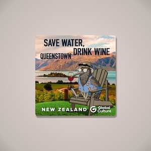 Save Water Queenstown Magnet