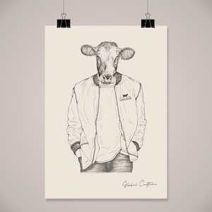 Cool Cow Wall Art