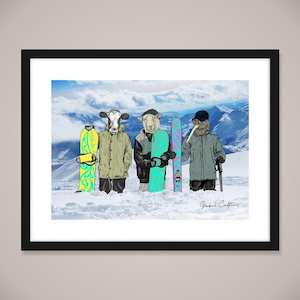 Clothing: Too Cool Ski Wall Art