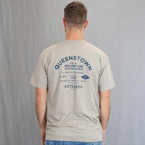 Clothing: Queenstown Up a Mountain Mens T-Shirt