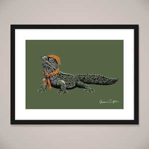 Clothing: Tuatara Wall Art