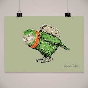 Kakapo Wall Art