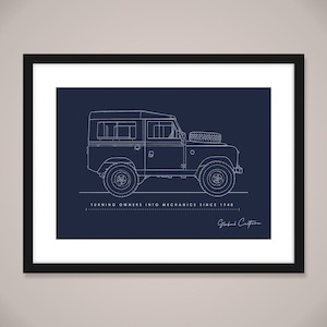 Land Rover Blues Wall Art