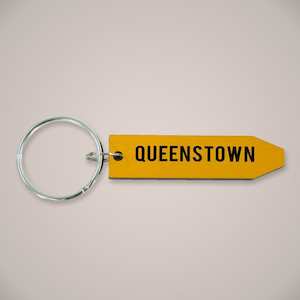 Road Sign - Queenstown Key Ring