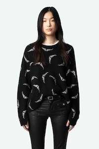 Zadig & Voltaire Markus Strass Wings Jumper - Noir