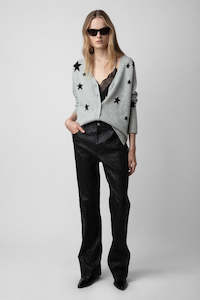 Zadig & Voltaire Mirka Stars Cardigan Cashmere - Gris Chine