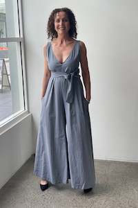 Clothing: October Reign Love Jumpsuit - Putty Linen