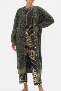 Camilla Long Cocoon Cardigan - Lions Mane