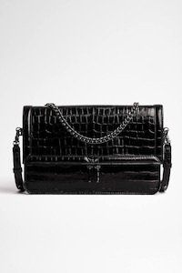 Zadig & Voltaire Rock Novel Embossed Bag - Black