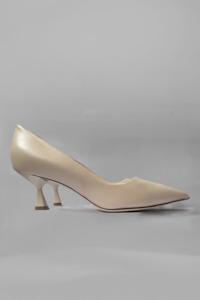 Fucsia Nappa Low Pump - Champagne