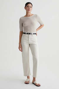 Clothing: AG Diana Top - Bengal Stripe Ex-White/Desert