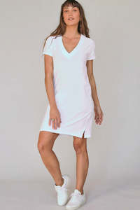 Perfect White Tee Opal Japanese Jersey Dress - White