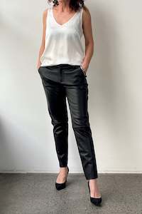 October Reign Leather Pants - Black