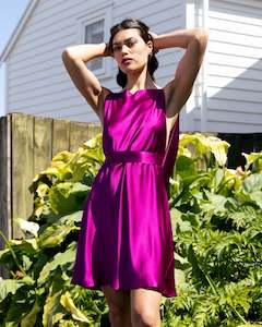 Clothing: Atomic Dress ~ Fuchsia Silk