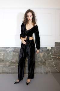 Polly Jean Pants ~ Black Velvet