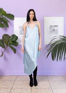 Clothing: Custom Sample | Summertime Dress ~ Cinderella Blue Silk