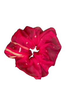 Clothing: Scrunchie - Raspberry Organza