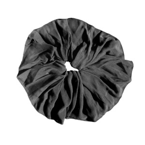 Scrunchie ~ X-Large Black Silk