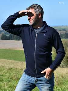 Merino Zip Outermost Jacket with Zip Pockets