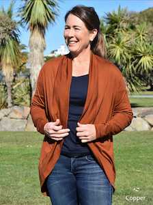 Merino Upside Down Cardigan