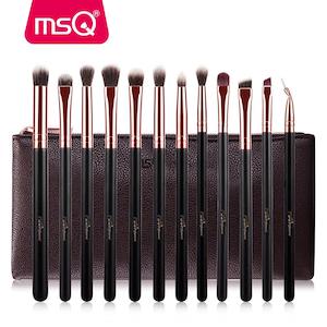 12 Pcs Rose Gold Eye shadow Makeup Brushes Set