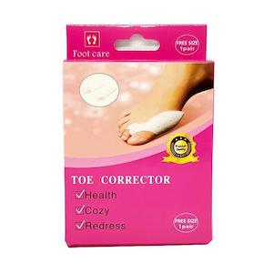 1 pair Toe Corrector Valgus Bunion Corrector (White)