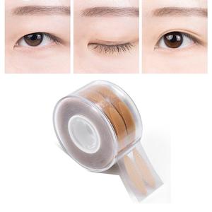 Eyelashes Patching: 600pcs Brown L Invisible Fiber Double Eyelid Lift Strips Adhesive Stickers Eye