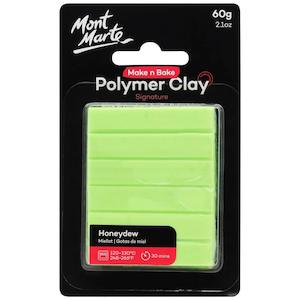 Art And Craft: Mont Marte Make n Bake Polymer Clay Signature 60g - Honeydew