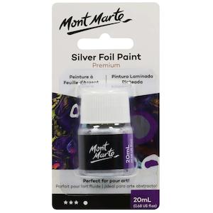 Art And Craft: Silver Foil Paint Premium 20ml - Mont Marte