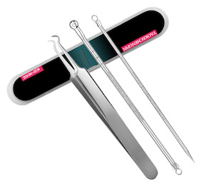 3Pcs Stainless steel Blackhead Acne Extractor