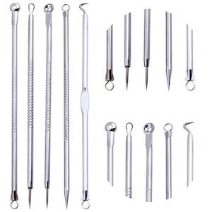 5pcs Acne Blackhead Remover Pimple Comedone Extractor Kit